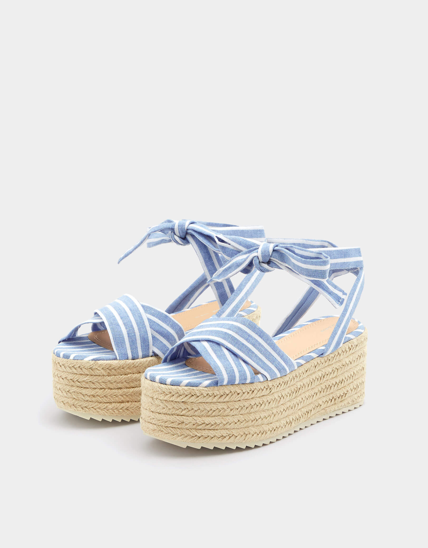 Scarf fabric tie-up wedges