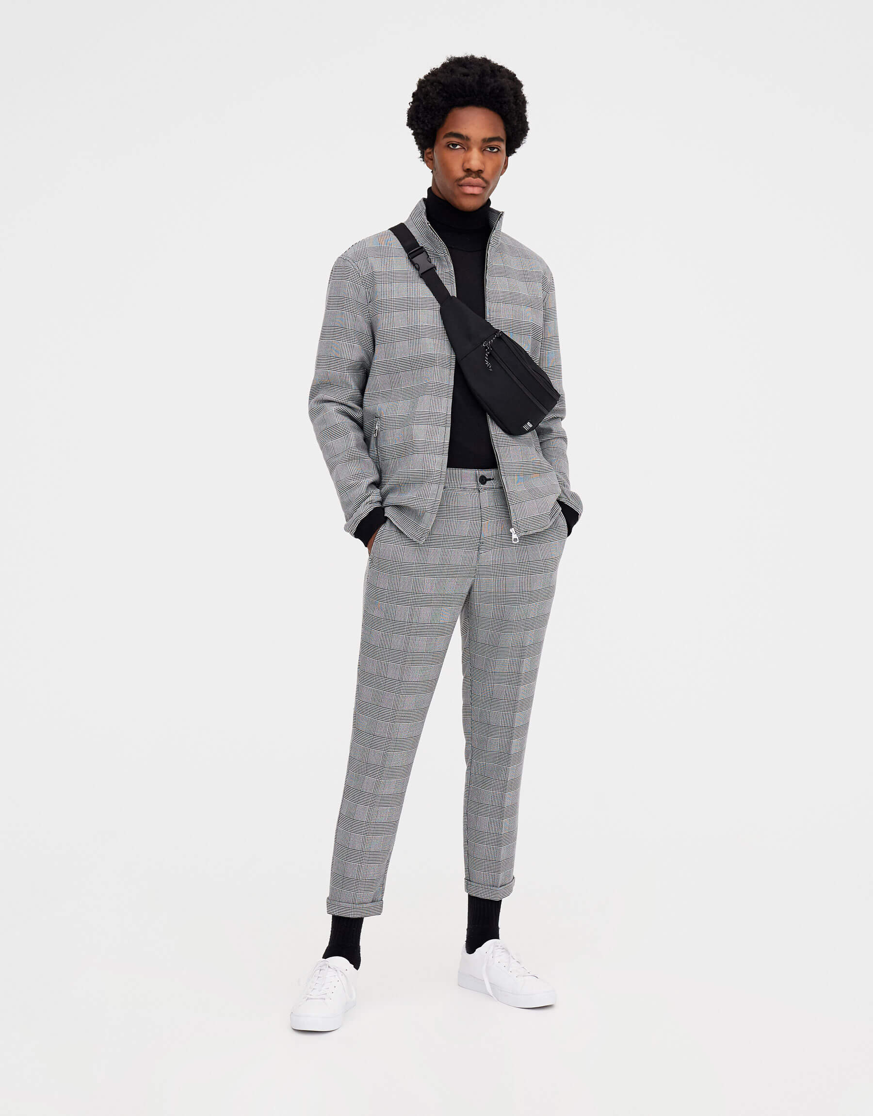 Checked Tailored Trousers