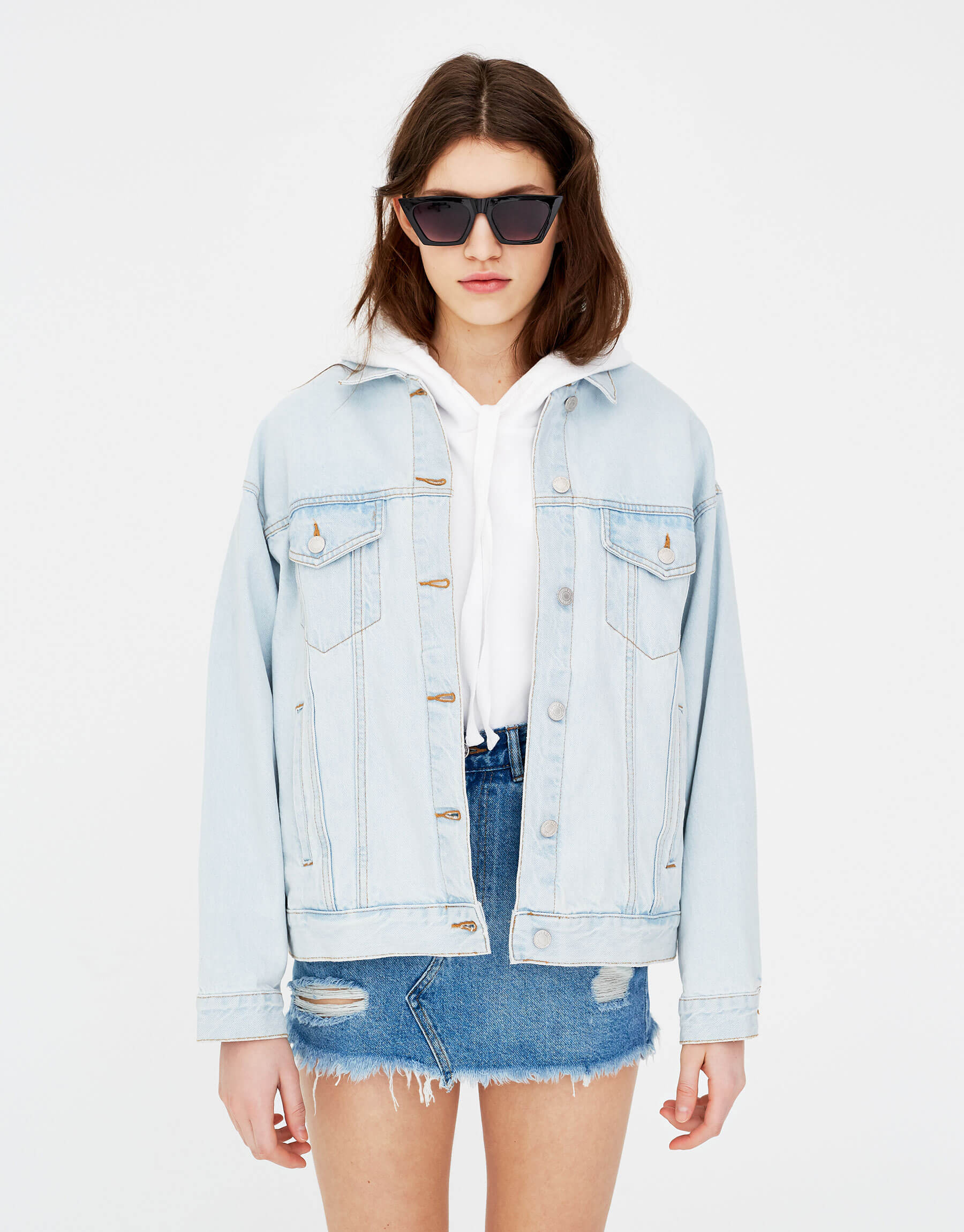 Oversized denim jacket