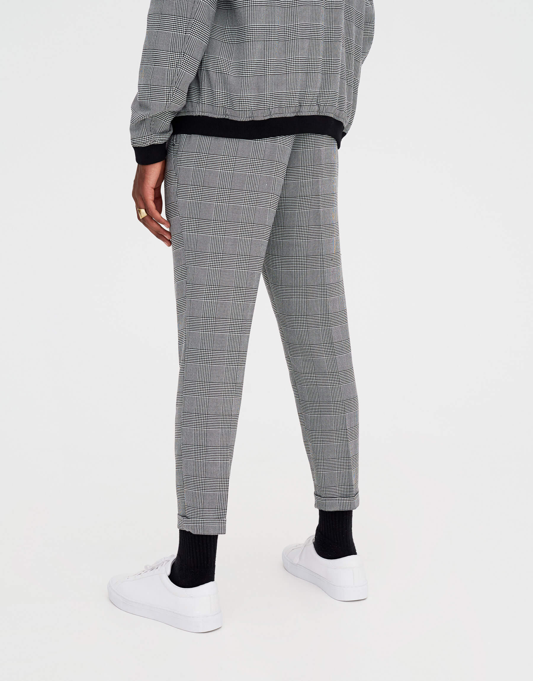 Checked Tailored Trousers